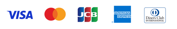 対応ブランド：VISA / Mastercard / JCB / AMEX / Diners