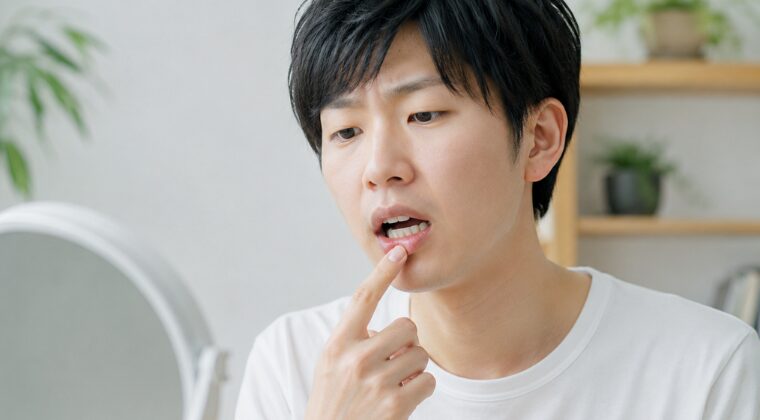 滑舌を気にする男性