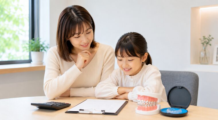 親子で考える様子